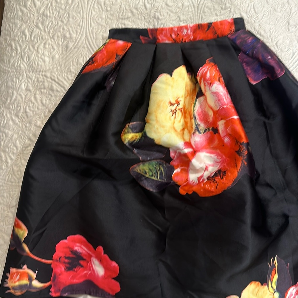 Pretty floral print, A Line skirt
